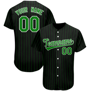 Sublimación personalizada Nombre del equipo Logo Poliéster Raya transpirable Jerseys de béisbol CustomMade béisbol y Softball Jersey - Product Image 5