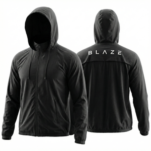 Chaqueta con Capucha Personalizada, Chaqueta Deportiva de Moda para Hombre, Nueva, con Cremallera Completa, Chaqueta Cortavientos de Algodón a Cuadros, Fabricación de Chaquetas con Cremallera - Product Image 1