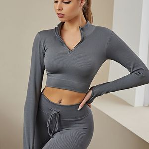 <b>Women's</b> Full-Zip Slim Fit Crew Neck Plaid Pattern Water Resistant Sports <b>Jacket</b> Reversible Yoga Track Sustainable Long Sleeve - Product Image 2