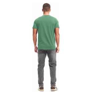 Camiseta de alta calidad-Camisetas elásticas de algodón para hombre Camisetas clásicas ajustadas suaves Tela ajustada Nuevo diseño O-cuello - Product Image 4