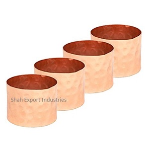 Nouveaux ronds de serviette décoratifs en fil d'argent en métal pour le dîner de table décor de mariage porte-serviettes fait main - Product Image 3