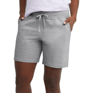 Short doux à jambes larges pour femmes Short décontracté à taille haute avec poches Short de confort basique en coton respirant pour femmes - Product Image 1