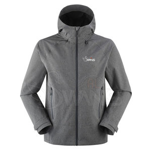 Chaqueta cortavientos de poliéster de nailon de Color personalizado de alta calidad, cuello con capucha, ropa larga para invierno - Product Image 1