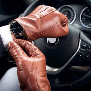 Wholesale Premium Quality Custom Color Genuine Leather <b>Gloves</b> Adult Size <b>Touch</b> <b>Screen</b> Compatible Best Price for Daily Winter - Product Image 1