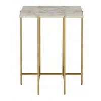 Table basse de haute qualité dessus en marbre Base en métal solide Style moderne idéal pour le salon salle d'attente bureau à domicile au meilleur prix