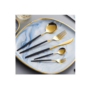 Ensemble de couverts en miroir de luxe poignée pvd ensemble de couverts en os ensemble d'argenterie poignée couverts de haute qualité - Product Image 1