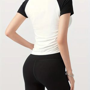 100% coton T-shirt Sublimation personnalisé femmes T-shirt court fabricant prix manches Sexy mignon doux filles Style doux - Product Image 2