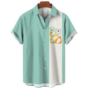 ชุดเดรสระบายอากาศได้ดีเสื้อเชิ้ตแขนสั้นสำหรับผู้ชายเสื้อ100% ผ้าฝ้ายออร์แกนิก - Product Image 1