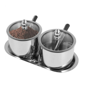 ภาชนะใส่น้ำตาลและโถเครื่องเทศทำจากสแตนเลสอุปกรณ์เครื่องครัวสมุนไพรและเครื่องเทศสำหรับบ้านโรงแรมหรือร้านอาหาร - Product Image 4