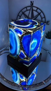 โคมไฟ LED รูปดอกไม้เรซิ่นทำมือ ดีไซน์รูปปั้นดำน้ำ ธีมใต้น้ำ ของขวัญวันแม่ พร้อมถุงของขวัญ - Product Image 5