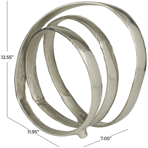 <b>Interior</b> Modern Metal Sculpture Ornament <b>Accessories</b> Wholesale Art Crafts Home Decor Luxury Decor Silver Sculpture - Product Image 4