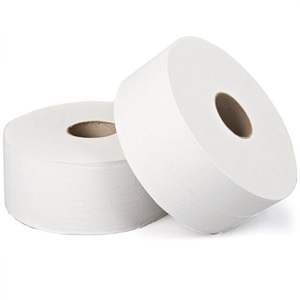Soft Touch Professional 2 Ply Virgin White Bathroom Hotel Jumbo <b>Roll</b> <b>Toilet</b> Paper - Product Image 4