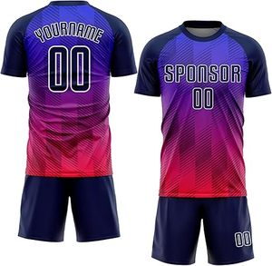 Uniforme de Fútbol de Último Diseño 100% Poliéster, Nuevo Estilo para Adultos, Logotipo Personalizado Profesional, Secado Rápido, Transpirable, Alta Calidad - Product Image 1