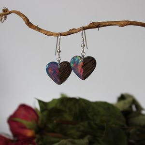 Best Artisans Handmade Artisan Wooden <b>Resin</b> Customized Stud Earrings | Eco-Conscious Women's Traditional Vintage Wedding Party - Product Image 4