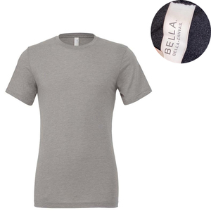 Tri-blend Short Sleeve Tee T Shirt BC3413 Blue Tri-blend T Shirts Sport Lightweight Base Layer Hiking <b>Tshirt</b> - Product Image 1