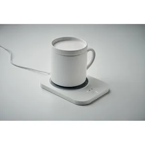 Calentador de Tazas Inteligente de Plástico SIROTER Personalizado con Pantalla de Temperatura y Carga USB - Product Image 1