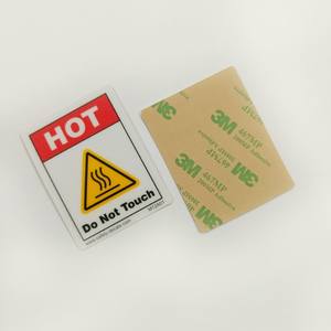 Hot Do Not Touch Warning Adhesive <b>Sticker</b> for High Temperature Surfaces Industrial Heat Hazard Safety Label Heat-Resistant - Product Image 3