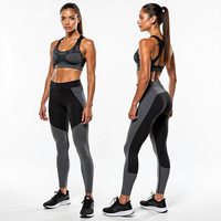 Ensemble de yoga sans couture pour femmes pour l'automne et l'hiver avec soutien-gorge et leggings conçus pour un ajustement confortable et respirant