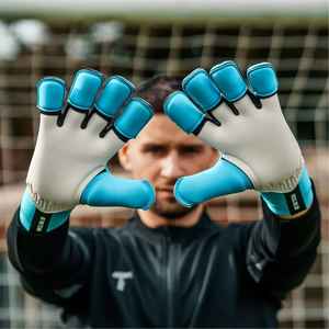 Guantes de Portero profesional personalizables Guantes de revés de PU de alta calidad Guantes de látex de cuero de látex para guardar los dedos de la palma - Product Image 3