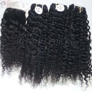 Extensiones de cabello humano de 30 pulgadas, Cabello 100% virgen rizado de extremo grueso - Product Image 2