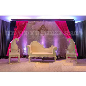 Sillas de pareja Maharaja Look para boda DST Exports Venta caliente musulmán elegante cómodo indio Mariges muebles precio de fábrica - Product Image 6