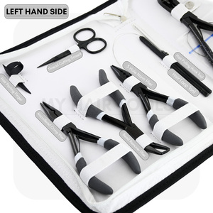 Beste Kwaliteit Tape In Hair Extension Tang Clip Kleine Schaar Lus Haak Tool C Naald Snijdende Vinger Extension Tools Kit - Product Image 3