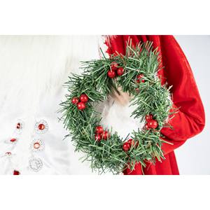 Figura de Papá Noel Rojo de 90 cm, Material Sintético Tradicional, Hecho en Italia, Juguete Decorativo Festivo - Product Image 4