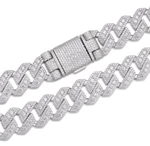 Cadena Cubana de 22 mm de Ancho con Incrustaciones de Diamantes, Joyería Hip Hop de Lujo para Hombre - Product Image 4