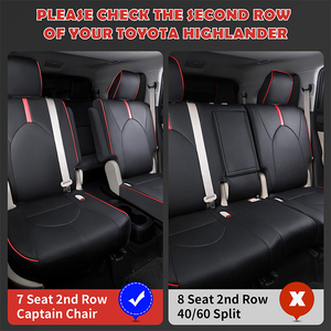 De alta calidad de cuero conjunto completo de cubiertas de asiento de coche para 2020-2022 <span class=keywords><strong>Toyota</strong></span> Highlander impermeable vehículo funda de cojín - Product Image 2