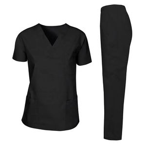 Uniforme médical d'hôpital 2026, fabricant d'uniformes d'infirmière sur mesure, uniforme d'hôpital à col en V avec poche, blouse médicale pour homme - Product Image 1