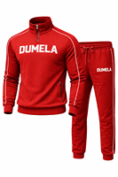 Nouvelle conception, survêtement unisexe personnalisé, coupe ajustée, imprimé uni, style streetwear, avec pantalon de jogging mi-zippé, respirant, séchage rapide, haute performance