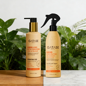 Kit Profesional para <span class=keywords><strong>Rizos</strong></span> con Manteca de Aloe Vera y Karité: Crema Fortificante Sin Enjuague + Spray Acondicionador para <span class=keywords><strong>Rizos</strong></span> Definidos e <span class=keywords><strong>Hidratados</strong></span> - Product Image 1