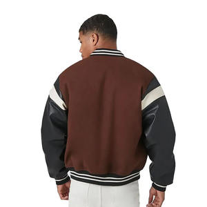 Cheap Premium Look Men's Hooded Varsity Jacket with Waterproof Breathable <b>Fabric</b> Front Logo Option for Bulk & Retail Buyers - Product Image 2