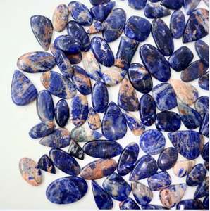 หินควอตซ์สีฟ้าแร่โซดาไลต์หลวมสำหรับเครื่องประดับที่ไม่เหมือนใครผลิตจากธรรมชาติและไม่ผ่านกระบวนการ - Product Image 2