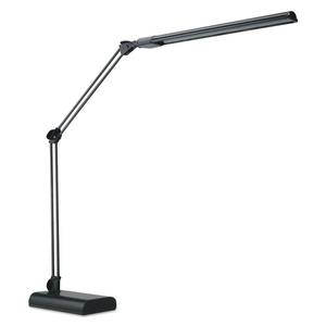 Alera ALELED908B Lámpara de escritorio LED ajustable de 3,25 pulgadas. Ancho x 6 pulgadas D X 21.5 pulgadas H Negro con fuente de alimentación CA - Product Image 2