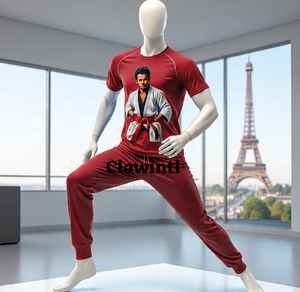 Usine Directe Personnalisable À Séchage Rapide Stretch Polyester/Spandex Rashguard Protection UV Respirant Léger Karaté Boxe - Product Image 2