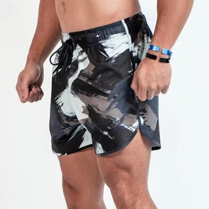 Custom <b>Men's</b> Quick Dry Stretch Compression <b>Shorts</b> Elastic Waist Sports Pants for Summer Gym Fitness Gym <b>Shorts</b> - Product Image 3