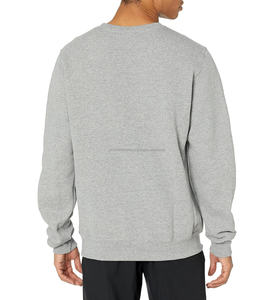 Vente en gros de pulls à capuche à col rond 100% coton pour hommes sweats Slim Fit avec tissu polaire d'hiver imprimé en relief personnalisé - Product Image 4