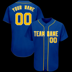 Jersey de béisbol de gran tamaño personalizado nuevo jersey de béisbol streetwear jersey de béisbol para hombres - Product Image 3