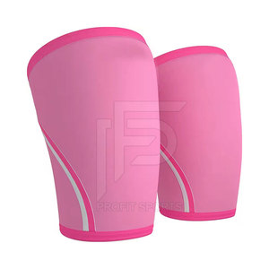 Rodilleras de compresión de diseño personalizado, rodilleras de entrenamiento de neopreno de 7mm, rodilleras de soporte para levantamiento de pesas Cross Fit, gimnasio - Product Image 3