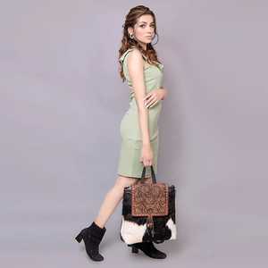 กระเป๋าเป้สะพายหลังหนังแท้คุณภาพสูง สไตล์วินเทจแบบตะวันตก ปิดด้วยซิป ผลิตตามสั่ง ใช้ได้ทั้งชายและหญิง เหมาะสำหรับการเดินทาง - Product Image 3