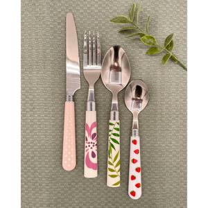 Juego de cubiertos de acero inoxidable, cucharas, tenedor y cuchillo, juego de 4 piezas, mangos de diseño único para accesorios de mesa de comedor - Product Image 1