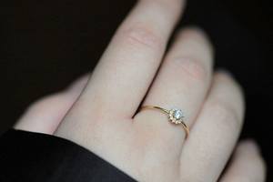 Bague fleur d'opale éthiopienne minimaliste en argent Sterling 925 massif plaqué or 18 carats femmes filles fête de mariage Fine - Product Image 4