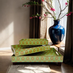 Bandeja de servicio de madera ecológica-Diseños impresos para comedor, aperitivos y decoración del hogar (venta al por mayor a granel) - Product Image 3