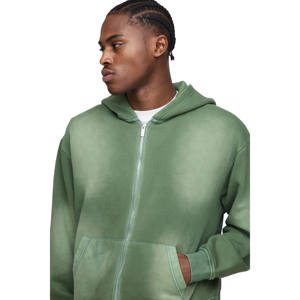 Conjunto de Sudadera con Capucha Gruesa de Felpa Personalizada para Hombre con Logotipo Personalizado, Pantalones Deportivos Vintage Lavados al Ácido, Sudadera con Capucha de Hombros Caídos, Traje Deportivo - Product Image 3