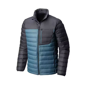 Vente en gros Veste matelassée d'hiver de haute qualité pour hommes avec logo personnalisé OEM Veste matelassée imperméable à bulles imprimée avec poche - Product Image 1