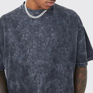 Camisetas de algodón para hombre, ropa de calle holgada de manga corta de gran tamaño, camisetas Unisex, ropa de lavado ácido Vintage, camiseta Boxy Fit - Product Image 3