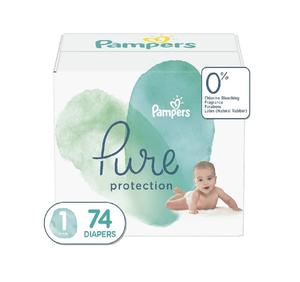 Pampers ผ้าอ้อมเด็กป้องกันบริสุทธิ์ขนาด1สำหรับเด็กทารก8ถึง14ปอนด์นุ่มพิเศษระบายอากาศและป้องกันการรั่วซึม - Product Image 5