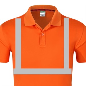 Camisa de manga corta personalizada al por mayor, poliéster, secado rápido, alta visibilidad, ropa de trabajo, camiseta de seguridad, polos de trabajo reflectantes - Product Image 6
