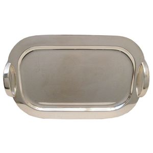 Plateau de service élégant en métal fait à la main avec poignée, parfait pour les festivals de décoration intérieure et les présentations de cadeaux - Product Image 3
